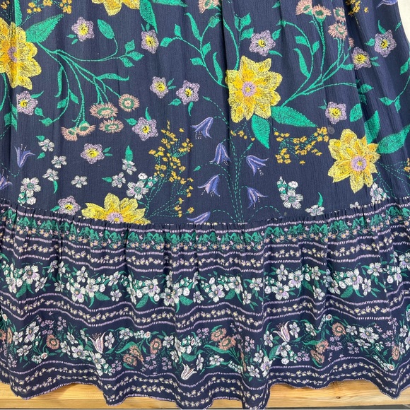 Old Navy Rayon Floral Ruffle Lace Maxi Dress - Picture 4 of 12